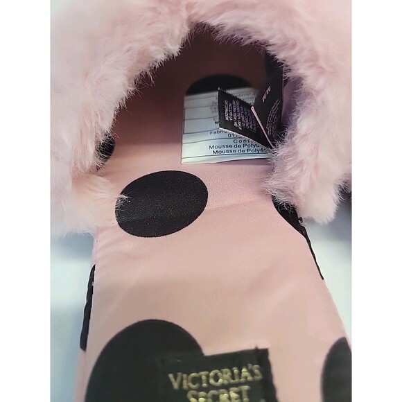 Victorias Secret Signature Satin Pink w/ Black Polka Dots Size M - Picture 11 of 12